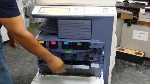 How to remove waste toner container sharp Mx serie