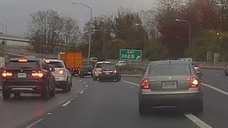 Weaving Car Eventually Crashes || ViralHog