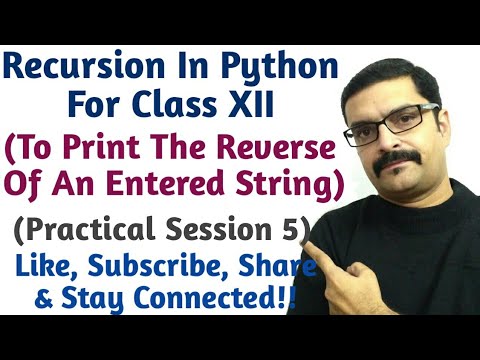 to print reverse of a string using recursion | how to print string in reverse order using recursion