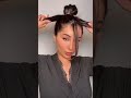 Messy updo hack you need to try this updo hair hairhacks hairstyle