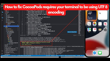 How to fix CocoaPods requires your terminal to be using UTF 8 encoding