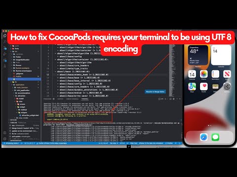 How to fix CocoaPods requires your terminal to be using UTF 8 encoding