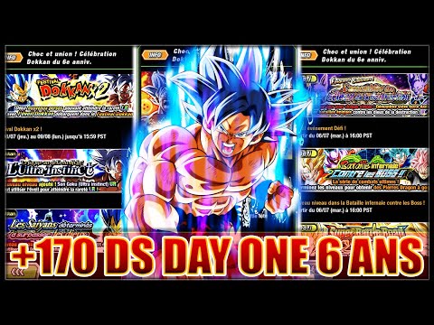 +170 DS DAY ONE 6 ANS GLO ! CÉLÉBRATION PREMIÈRE PARTIE ! | DRAGON BALL Z DOKKAN BATTLE