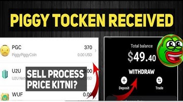 Piggy Piggy Tocken Received Sell Process | Piggy PGC Withdrawal Update | PGC Airdrop