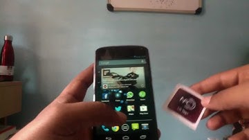 Demo - NFC tags on Google Nexus 4 with NFC Task Launcher App
