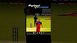 Hazelwood 💪wicket for sai sudarshan 🔥 #viralshort #virelyoutubeshort #viralvideo