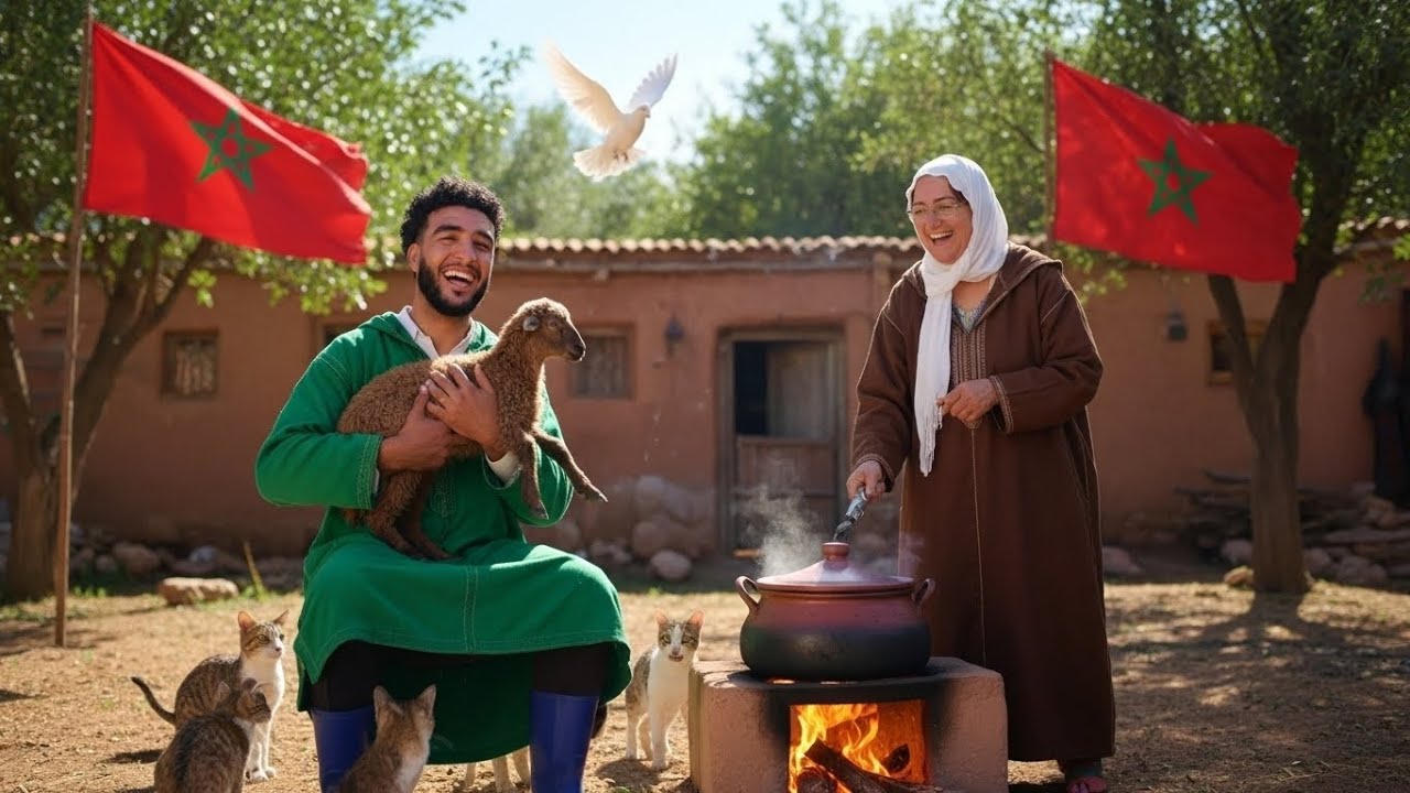 أجواء الشتاء في البادية: طياب المسمن والبطبوط والعدس على العواد 🔥 تهلينا في البهايم وسط الشتيوة 🌧️