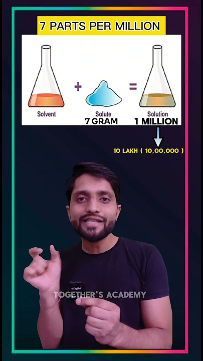 Parts per million #ppm #concentrationterms #moleconcept #aaloktiwari