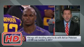 NFL 2017 video : Ian Rapoport Adrian Peterson won't play for less than current Vikings contract | F