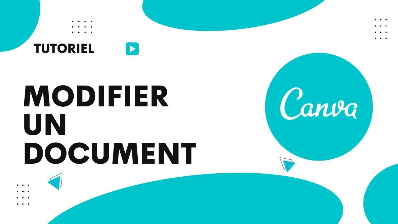 Comment modifier un document sur Canva - YouTube