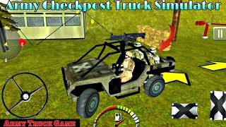 Army Checkpost Truck Simulator"Drive Army Truck Driving Games screenshot 3