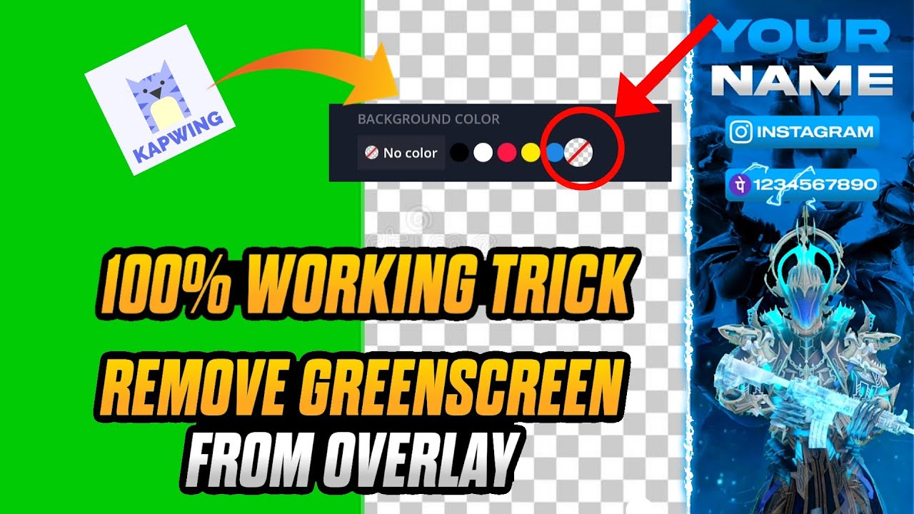 How to Remove Greenscreen from Overlay Kapwing Problem Solved