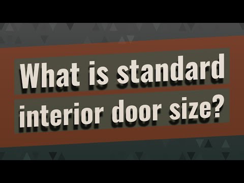 Video: Standard interior door width