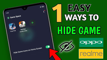 How To Hide Game In Game Space in Oppo And Realme Phone