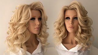 How to make curls on 33 mm iron? Hairstyle tutorial