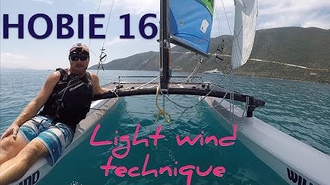 Solo Hobie 16 light wind technique   multi cam with live commentary
