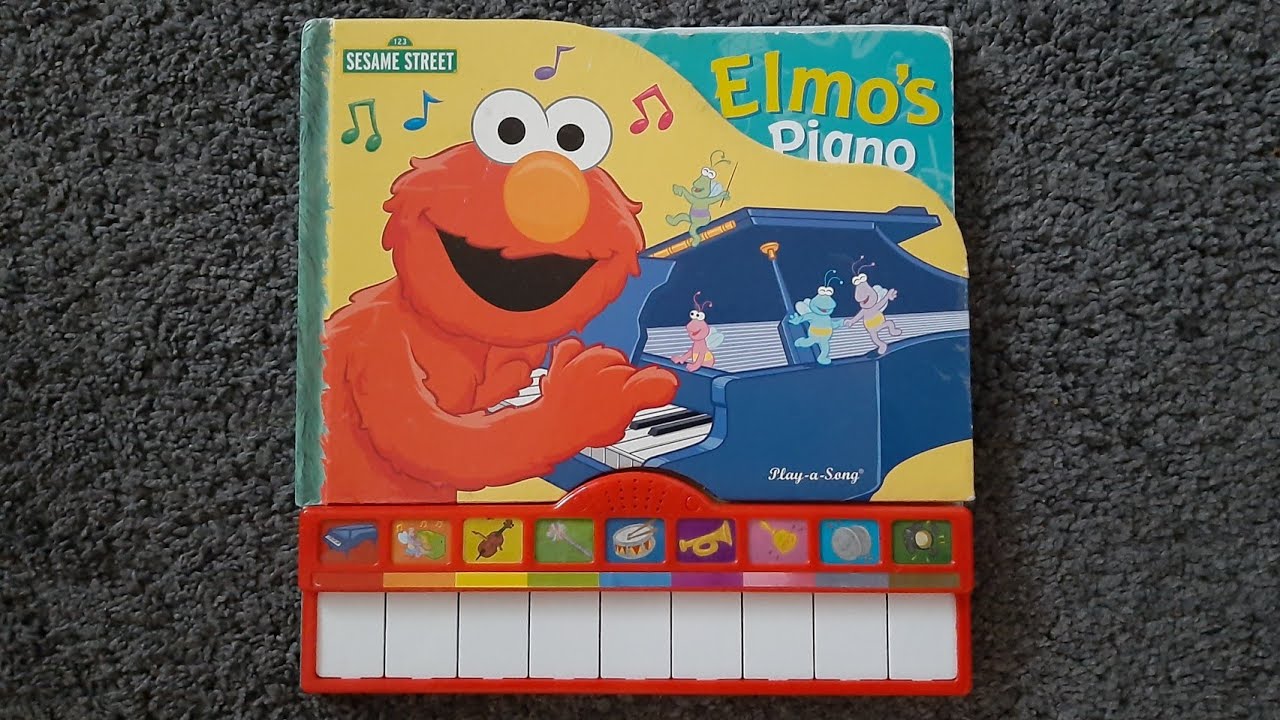 Elmo's Piano Sound book Sound book for children Sesame street songs