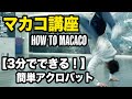 バク転の練習にも【誰でも1日で簡単に出来る】マカコのやり方とコツ【簡単なアクロバット】How to Macaco