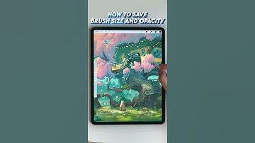 SAVE Brush SIZE in Procreate 5.2 #shorts
