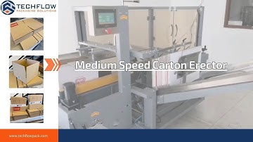 Carton Erector Machine 丨Techflow Pack CE Approved Medium Speed Case Erecting Solutions!