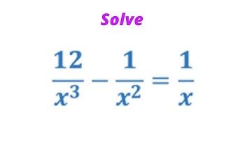 Solve equations with 3 rational expressions - Two Solutions