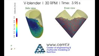 V-Blender DEM simulation