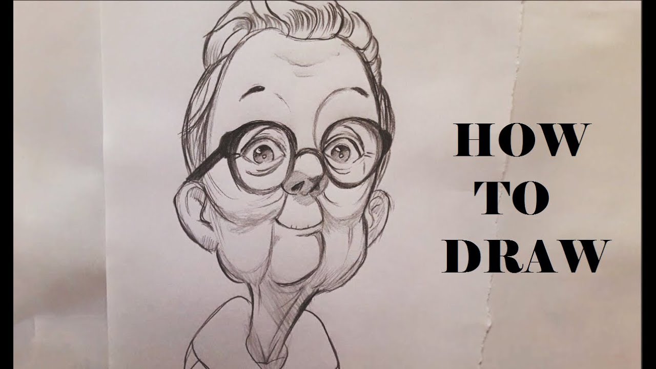 ᴴᴰ Easy How To Draw an Old Man step by step for beginners - YouTube