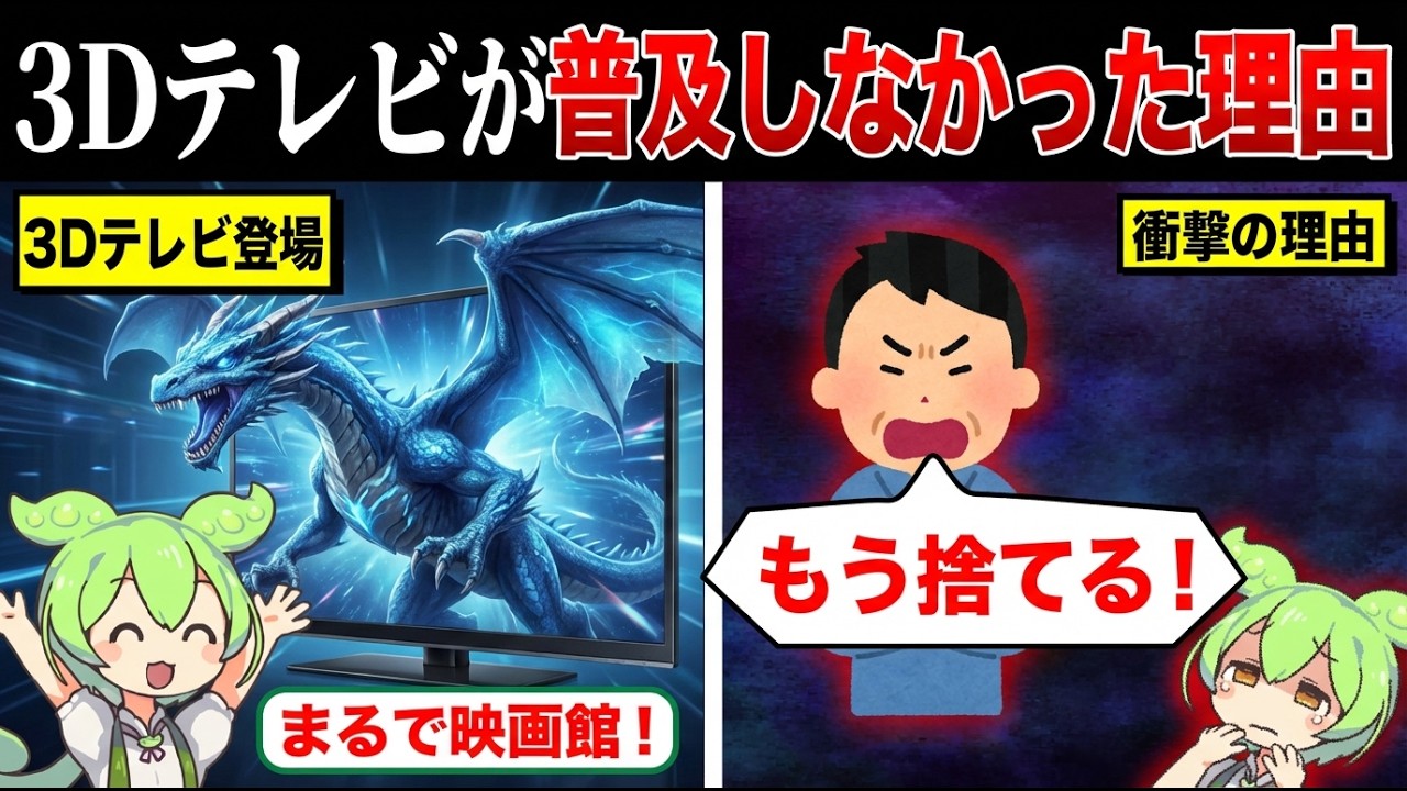 3Dテレビが普及しなかった理由