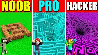 MINI GAME : CUỘC THI TRỞ THÀNH PRO VƯỢT MÊ CUNG VIP ** NOOB THOÁT KHỎI MÊ CUNG VIP NHẤT MINECRAFT