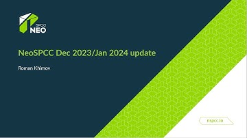 NeoSPCC Update Dec 2023/Jan 2024