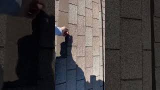 What happens when you repair old three tab shingles. #shorts #roofingcontractors  #insuranceclaims ￼
