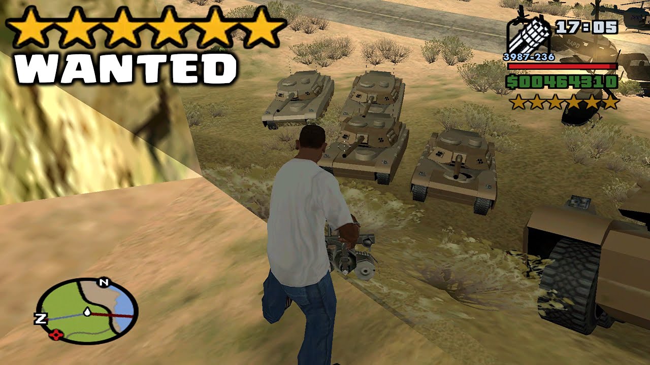 SIX STARS WANTED LEVEL IN TANK HOW TO GET 6 STAR WANTED IN GTA 