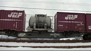 牛乳専用タンク付き EF510-19牽引高速貨物4093レ吹田→札幌
