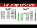 Ideal 3 Car Garage Dimensions