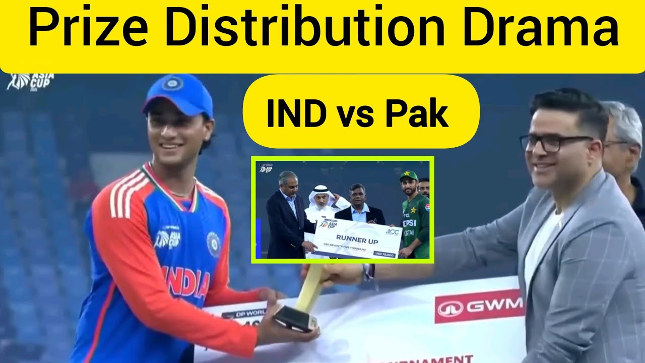 Trophy Distribution Drama Asia Cup final match || India vs Pakistan 