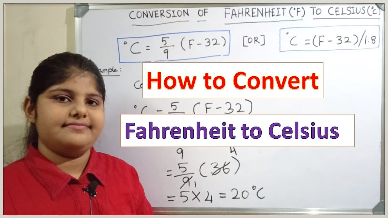 Conversion Of Fahrenheit To Celsius - How To Convert  Fahrenheit To Centigrade