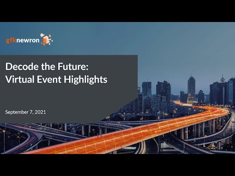 gfknewron “Decode the Future” 2021 Event Highlights - AI-powered predictive analytics platform