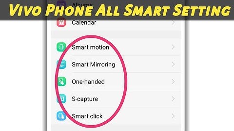 Vivo phone smart setting || vivo phone smart motion setting || vivo smart click setting ||