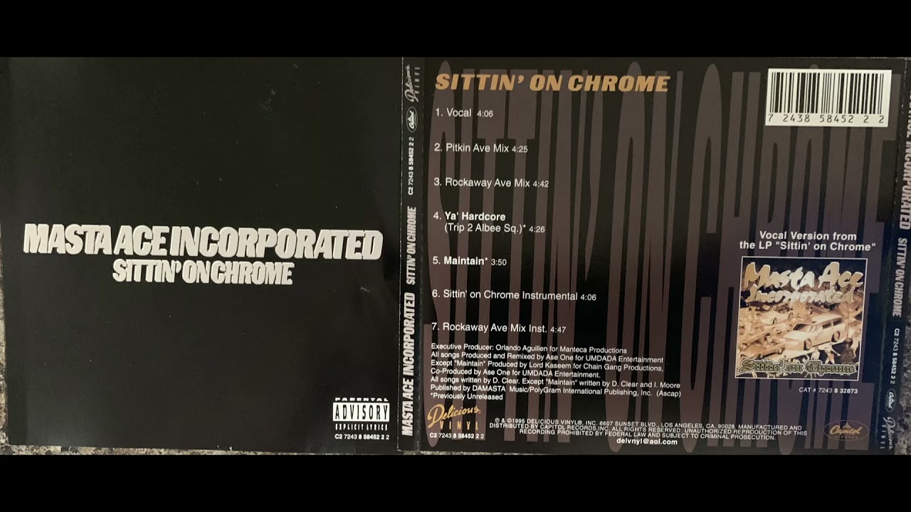 3. Masta Ace Incorporated - SITTIN' ON CHROME [ROCKAWAY AVE REMIX