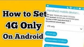 How To Force(Set) 4g LTE All Around India in Android SmartPhones screenshot 2