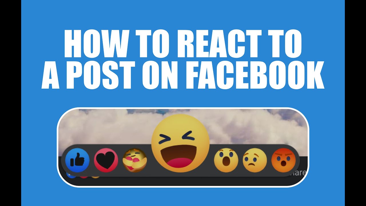 HOW TO REACT TO A POST ON FACEBOOK IN 2022 - YouTube