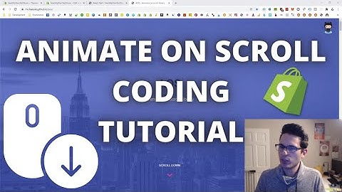 Animate On Scroll - Shopify Coding Tutorial