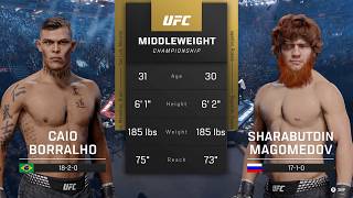 EA Sports UFC 6 Gameplay Caio Borralho vs Sharaputdin Magomedov