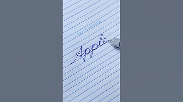 “Apple” How to Write in Cursive | Cursive Writing | Signature | Cursive Handwriting | Cursive Letter