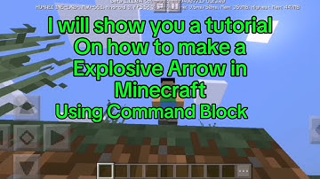How to make a Explosive Bow in Minecraft using Command Block | Minecraft Command Block Tutorial
