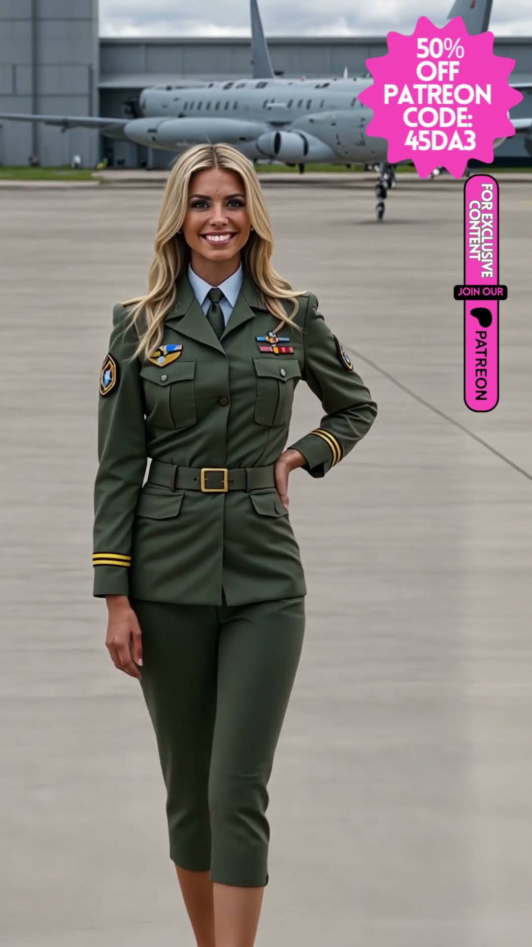 Pretty blonde Air Force ladies Vol.15 VIDEO SLIDESHOW #shorts #airforce 50 % PATREON CODE: 45DA3