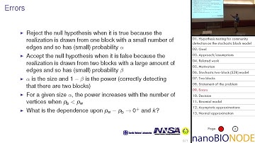 Hypothesis testing for community detection on the stochastic block model (Rich Lehoucq)