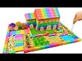 Satisfying Video | DIY How To Make Garden Villa with Kinetic Sand & Slime & Tree Model | Zon Zon