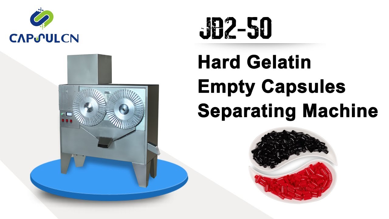 Hard Gelatin Empty Capsules Separating Machine YouTube