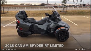 004701 2018 CAN AM SPYDER RT LIMITED -SE6 TRIKE